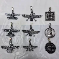 فروش ویژه زنجیر پلاک متنوع نماد فروهر درفش کاویانی
