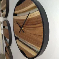 ساعت دیواری چوبی روستیک|ساعت دیواری و تزئینی|مشهد, وکیل‌آباد|دیوار