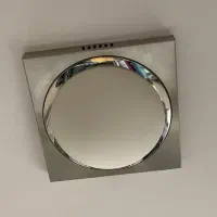 چراغ سقفی استیل حباب شیشه ای