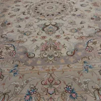 سه تخته فرش دستباف گل ابریشم شش متری رج چهل خطیبی|فرش|ارومیه, |دیوار