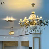 فروش فوق العاده لوستر و پرده