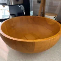 کاسه چوبی بزرگ  بامبو اصل نونو بدون استفاده