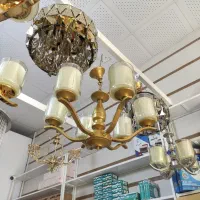 لوستر ۶ شعله زیتونی