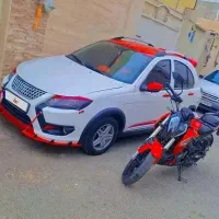 کوییک R پارس خودرو دو رنگ سفید قرمز