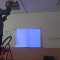 ویدئو پروژکتور آمپلی فایر باند میکروفن دانگل|صوتی و تصویری|اندیشه, اندیشه فاز ۱|دیوار