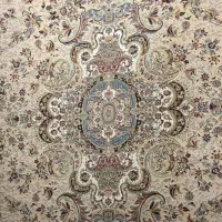 فرش خاطره کاشان 6 متری طرح تبریز کد 7115 ماشینی