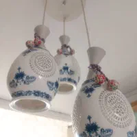 لوستر چینی قلم آبی|لوستر و چراغ آویز|تهران, چیتگر شمالی|دیوار