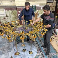 لوستر تالارمسجدلوسترحسینیه لوسترطبقاتی لوستر بزرگ