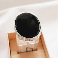 انگشتر نقره‌ای نگین‌دار مدل مشکی، همیشـه خاص|بدلیجات|تهران, ستارخان|دیوار