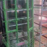 استند آویز فلزی با سبد