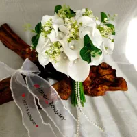 دستهگل دسته گل عروس شیپوری|گل مصنوعی|مشهد, شهید مطهری|دیوار