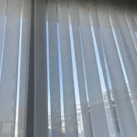 پرده حریر سفید کاملا نو