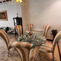 نهار خوری ۶ نفره در حد نو پارچه ترکیه