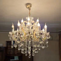 لوستر کریستالی ۱۸ شاخه