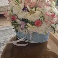 سبد گل تازه