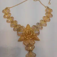 گردنبند پنجشیر و دستبند طلا