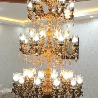 نصب لوستر وپرده