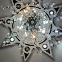 لوستر کریستال ۱۲ شاخه بزرگ و کوچک