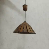 لوستر چوبی  برند کار دست|لوستر و چراغ آویز|اهواز, زیتون کارمندی|دیوار