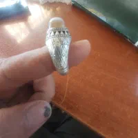 انگشتر عقیق سه پوس دست ساز نوروزی