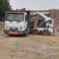 حمل نخاله مصالح ساختمانی با  بادسان کمپرسی