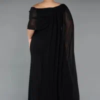 پیراهن مجلسی مشکی بزرگ