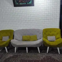 مبلمان9نفره|مبلمان خانگی و میز عسلی|باوی, |دیوار