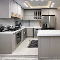 کابینت نئوکلاسیک، هایگلاس، MDF و ممبران کد(۰۷۸۹)