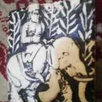 کتیبه سنگی قدیمی سرباز هخامنشی سوار بر فیل|کلکسیون اشیاء عتیقه|اصفهان, ولدان|دیوار