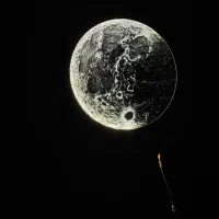 تابلو ماه تابلو دکوراکتیو تابلو نوری