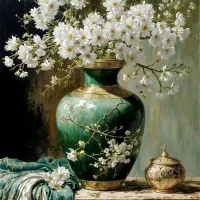 نقاشی رنگ روغن روی بوم