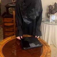 روسری مجلسی کار شده مزونی