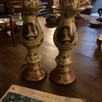 جفت جا شمعی کلاسیک طرح ویکتوریا