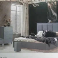 تخت سرویس خواب پازلی دو نفره کامل با پارچه خارجی