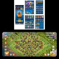 اکانت کلش آف کلنز و کلش رویال.