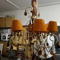 لوستر ۶ شاخه شید دار