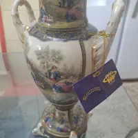 گلدان و شیرینی خوری وشکلات خوری طلا کوب