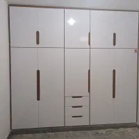 ساخت انواع کمد دیواری وکابینت وسایل مصنوعات چوبی