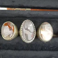 انگشتر نیکل با سنگ طبیعی ، رنگ ثابت