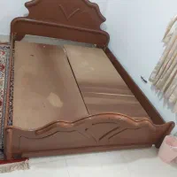 تخت دو نفره چوبی بدون کفی تخت|تخت و سرویس خواب|سلمان‌شهر, |دیوار