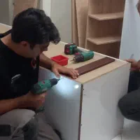 نصاب کابینت کمد پارتیشن تخت دکور مغازه نو دست دوم