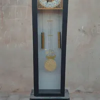 ساعت ایستاده پایه فلزی برنجی سالم