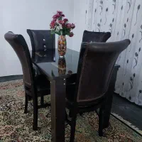 میز و صندلی ناهارخوری 4نفره چوبی
