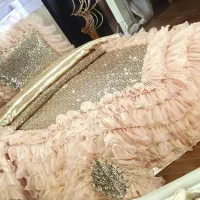 رو تختی عروس نو|رختخواب، بالش، پتو|مسجد سلیمان, |دیوار