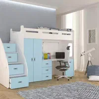 مجموعه تخت یکنفره دوطبقه پرفرووش/چکی و اقساط|تخت و سرویس خواب|اهواز, کیان اباد|دیوار
