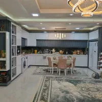 کابینت ام دی اف هایگلس کمددیواری تخته خواب ویترین