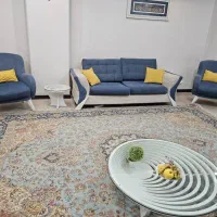 مبلمان راحتی ۷ نفره و فرش و ناهار خوری
