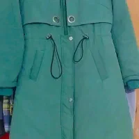 پالتو شیک سبز داخل خزدار سبک