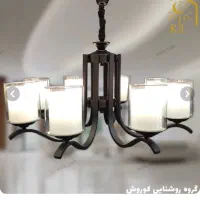 لوستر مشکی شش شاخه|لوستر و چراغ آویز|کرج, حیدرآباد|دیوار