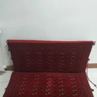 دوعددپشتی ترکمن دست بافت تمیز و سالم